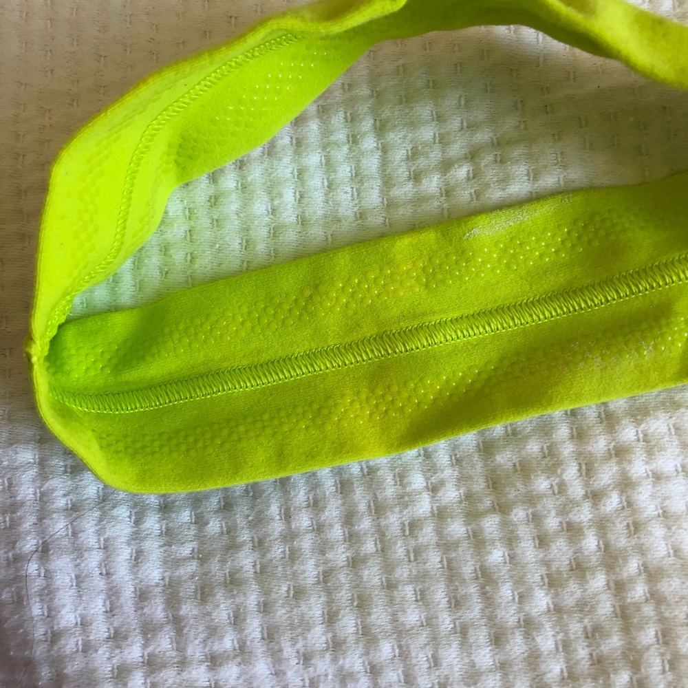 Neon/lime green Lululemon headband